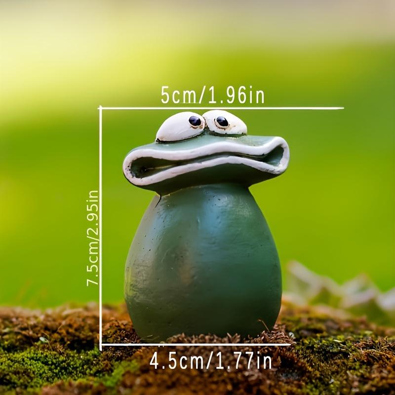 3-piece Set of Cute Big-mouthed Frogs, Creative Animal Decorative Ornaments, Resin Statues, Indoor and Outdoor Home Garden Multi-functional Decorative