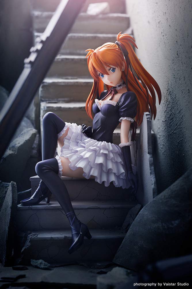 Neon Genesis Evangelion Asuka Langley Soryu Lolita měřítko PVC malovaná dokončená figurka ~Gothic ver.~RE 1/7