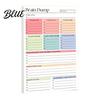 Daily Task Scheduler Page Planner A5 List To-Do for Productivity Notebook 50 And Brain Dump Journal Sturdy Writing Pad