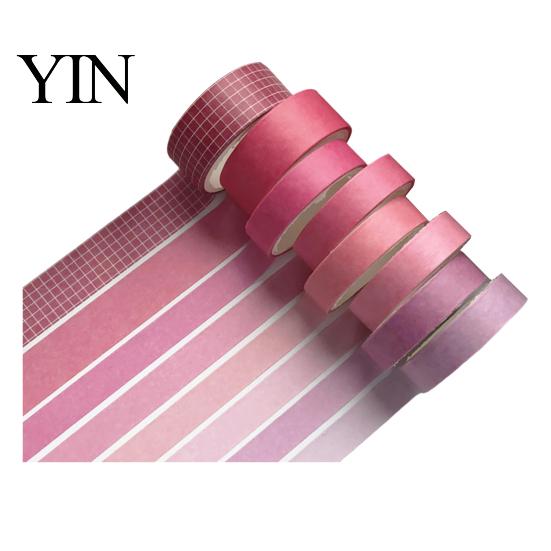 Transluzentes Washi Tape 8 Rollen Set, Dekorative Aufkleber, Ästhetische Unifarbene Bänder Weich für Scrapbooking Zubehör, Journaling Junk Journal, Verpacken