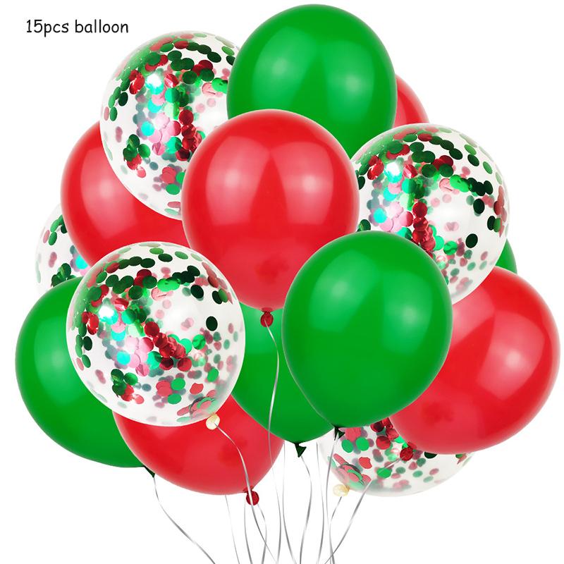 Weihnachtsballonanzug Weihnachtsmann Schneemann Elch Weihnachtsbaum DIY Weihnachts-Globos Kindergeschenke für Zuhause Neujahr 2024 Navidad Dekor