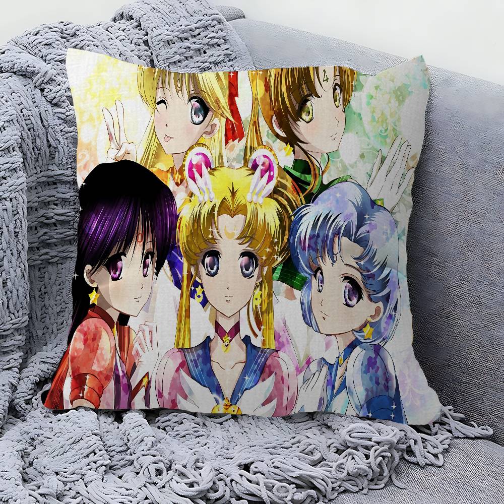 Anime R-Role S-Sailor M-Moon Pillow Gift Home Office Decoration Pillow Bedroom Sofa Car Cushion Coverpillow Case