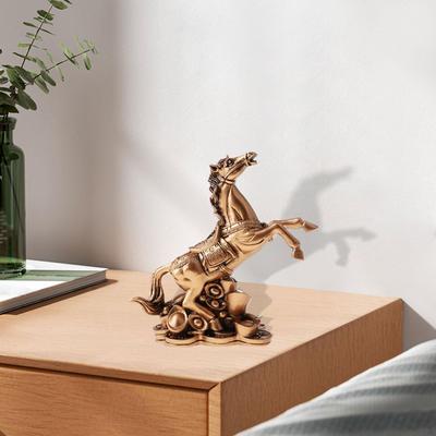 Decorative Horse Statue for Office, Unique Collectible Animal Sculpture, Figurine Bedroom