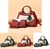 Fashion Flower Pattern Handbag With Inner Zipper Pocket And Crossbody Strap For Women