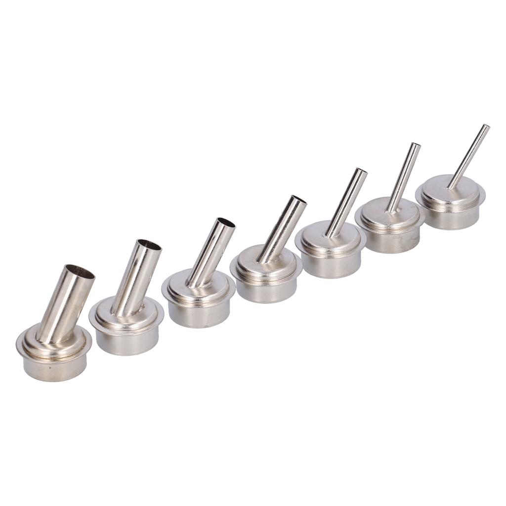 7Pcs Hot Air Gun Nozzle Kit Oblique for 861 Soldering Desoldering Station Accessories