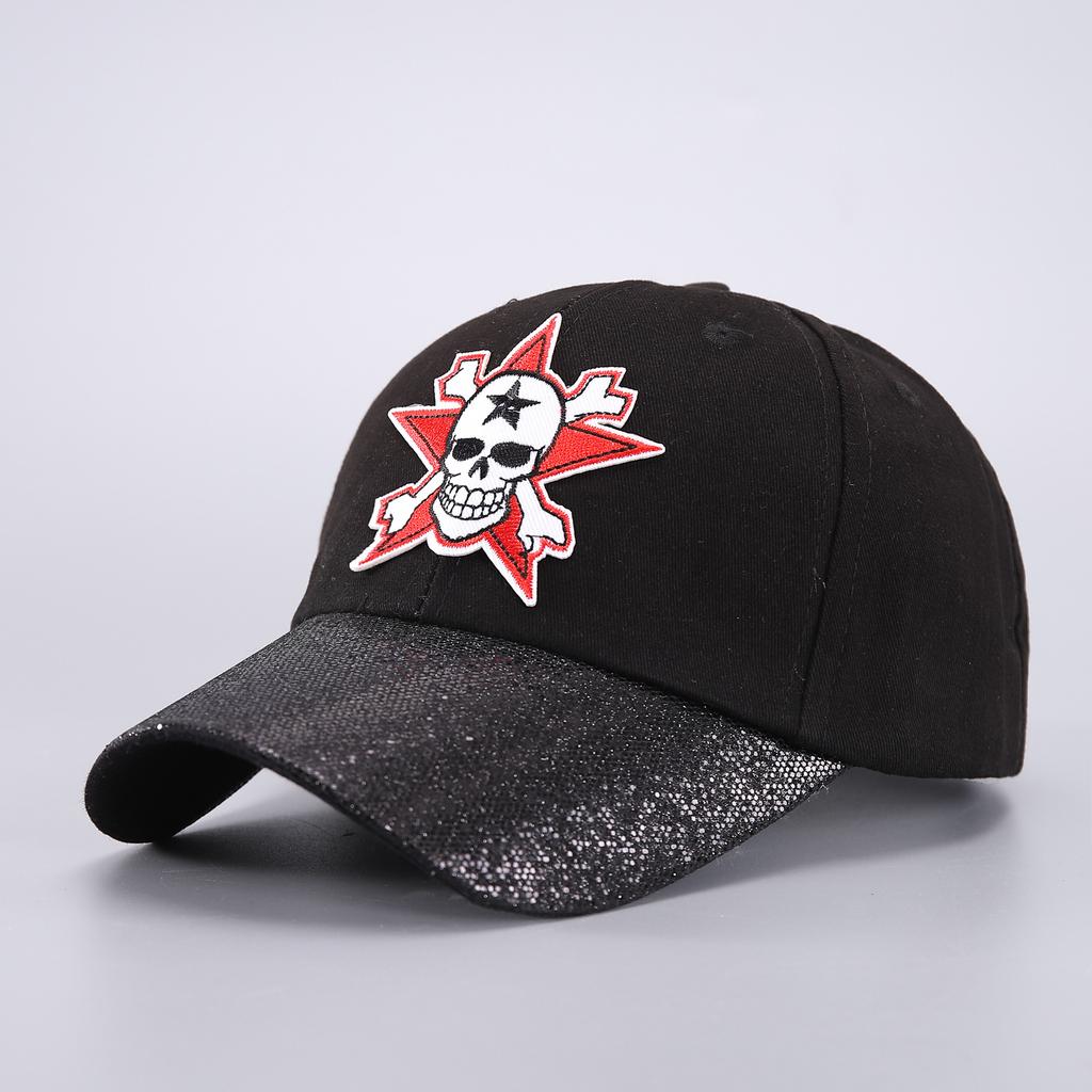 Skull Baseball Cap Halloween Party Funny Scary Expression Design Costume Party Accessories For Men Women Unisex