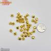 Gold Plated One-Word Bell Charms for Pet Collars (6mm-16mm) - DIY Christmas Pendant Decoration