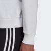 Adidas Printed Letter Logo Crew Neck Sweatshirt Women Tops White HD1783
