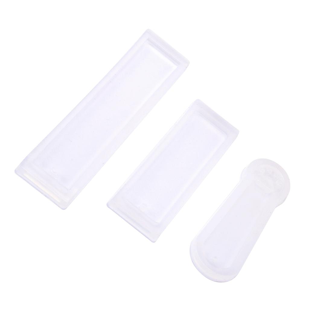 3pcs set DIY Rectangle Cat Claw Silicone Mould Epoxy Resin Jewelry Bookmark Craft with Hole