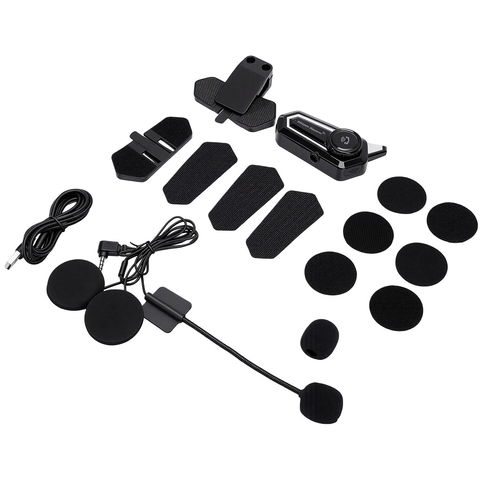 Motorcycle Helmet Speaker Dual Noise Cancelling Waterproofing Motorcycle Bluetooth Communication Headset