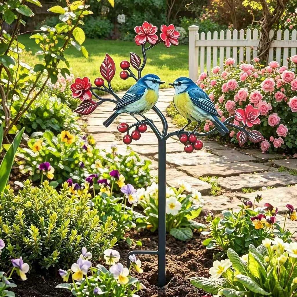 Creative Iron Art Bird Ornaments for Outdoor Garden Decor