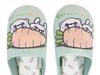 Atelier Momo and Momo YOSISTAMP Rabbit and Bear Room Indoor Shoes, Slippers, Gift, Medium, 23-25cm, Green, YS44010-52
