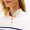 Tommy Hilfiger Women's Striped Mock Neck Knit Top