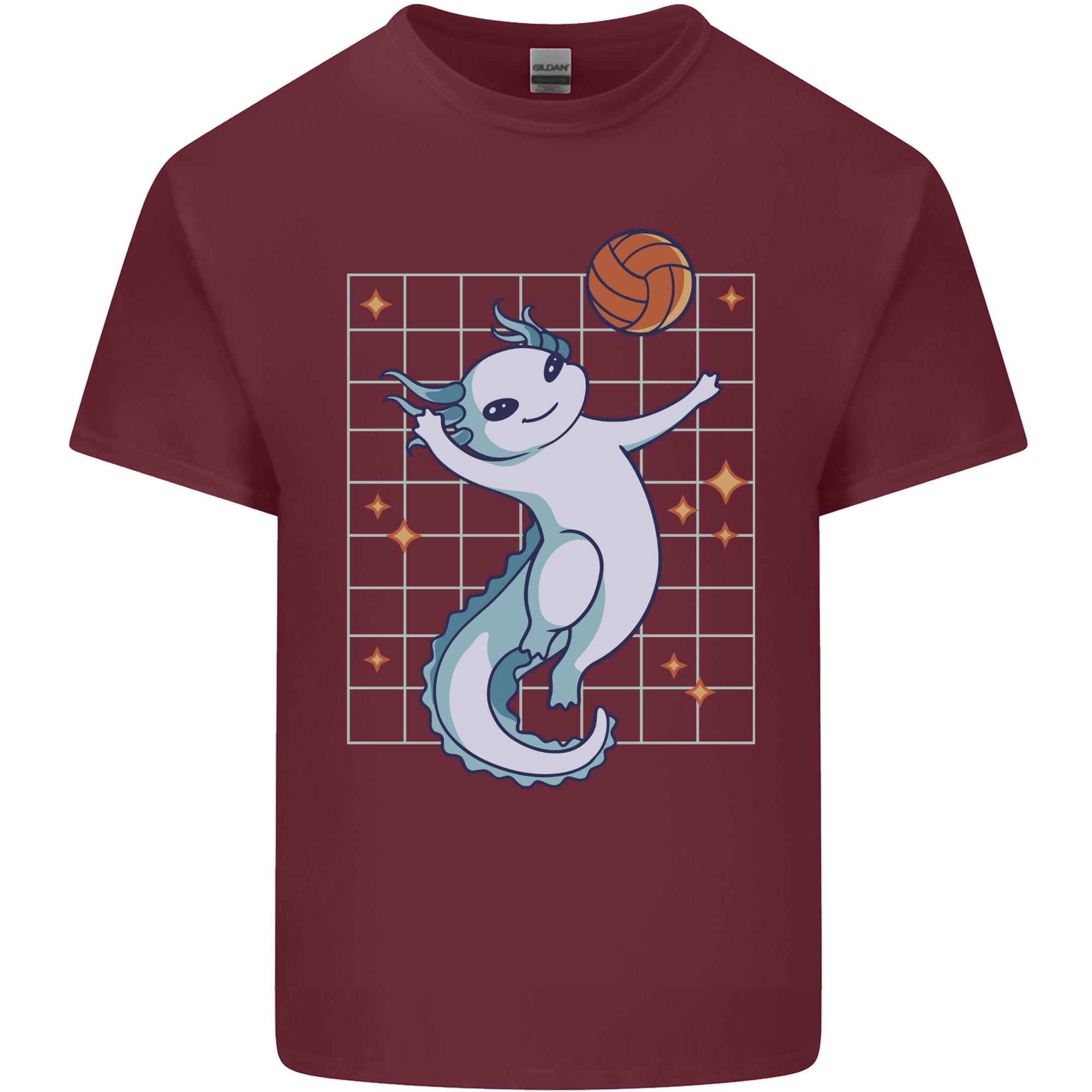 Axolotl Playing Volleyball Unisexs Light Cotton TShirt S