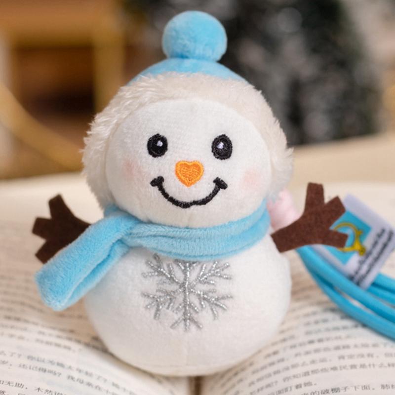 Cute Snowman Plush Toys Kawaii Snowman Stuffed Doll Bag Pendant Keychain Christmas Tree Decor Christmas Gifts For Children Kids