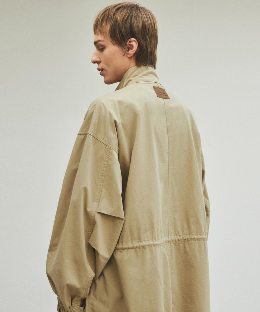 Wednesday Oasis 90S Classic Fishtail Long Field Jacket_Beige(Wc25-Ot02)
