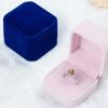 1Pc Showcase Gift Case Wedding Storage Organizer Jewelry Earring Velvet Ring Boxes Flocking