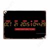 Officially Licensed Back To The Future Delorean Numbers Metal Signs Decoration Club Home Plaques Wall Tin sign Posters