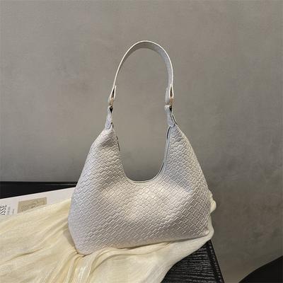 2025 módní populární pletená jednoduchá taška tote, výklenkový design, taška do podpaží, zahraniční styl, velkokapacitní taška přes rameno