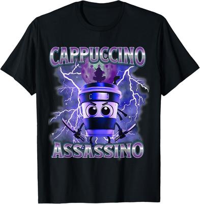 Cappuccino Assassino Coffee Lovers Italian Brainrot Meme T-Shirt Unisex T-Shirt