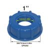 1 Pezzo Adattatore Resistente per Serbatoio IBC S60X6 Tappo a Filettatura Grossa Filettatura Femmina da 60 mm a Connettore Adattatore da 1/2", 3/4", 1"