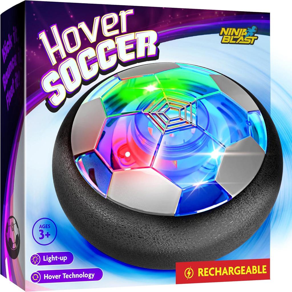 Children's Indoor LED Hover Soccer Ball with Music - Parent-Child Floating Kick Toy
