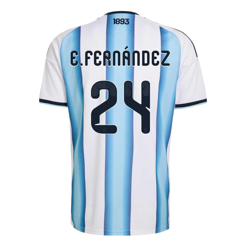 adidas Fußball-Weltmeisterschaft 2026 Argentinische Nationalmannschaft Enzo Fernandez Heim-Fan-Version Schnelltrocknendes Kurzarm Komfortables Fußballtrikot Herren Oberteile JM8396-24