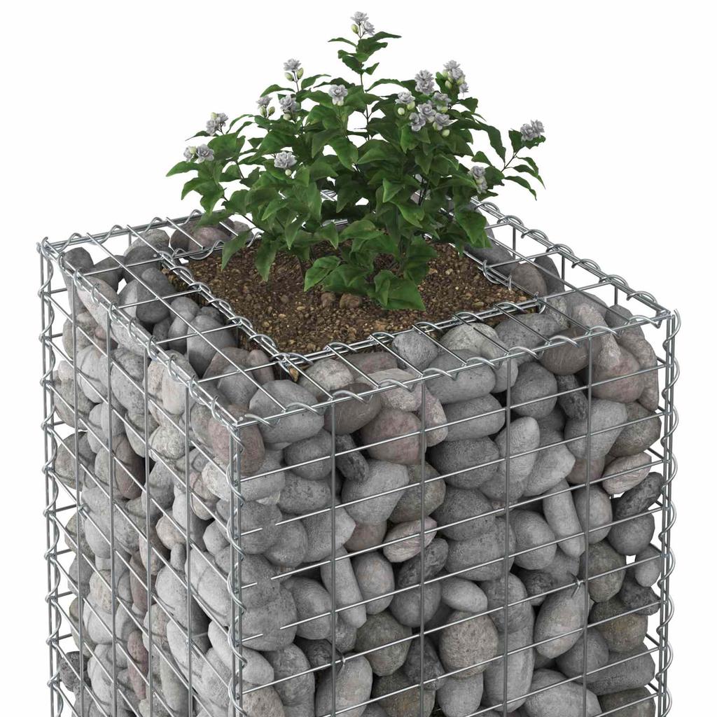 Gabion Raised Bed Silver