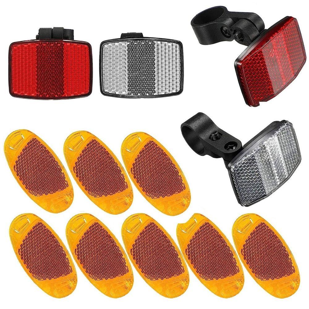 1pc/1Set Plastic Bicycle Safety Night 10 Styles Cycling Reflective Light Bicycle Accessories