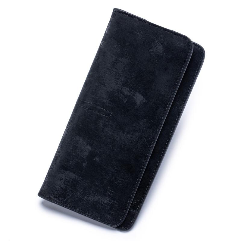 Leather ultra-thin long wallet women s new national style buckle multi-card clutch bag soft leather wallet