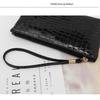 Crocodile Pattern Women Purse Long Zipper Wrist Coin Bag Fashion Pu Leather Ladies Wallets Money Pouch Card Holder Female Clutch