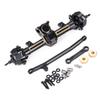 MIBIDAO Brass Weights Extended / Stock Length Front Rear Axle for Axial SCX24 Deadbolt C10 Wrangler Gladiator Bronco 1/24 RC Car