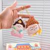 Moon Lord Chinese God Fridge Magnet Guanyin Plush God of Longevity Pendant  Car Key Pendant