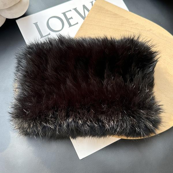 Women Handmade Stretch Real Rabbit Fur Scarf Knit Genuine Rex Rabbit Fur Headbands Girls Natural Rabbit Fur Ring Scarves