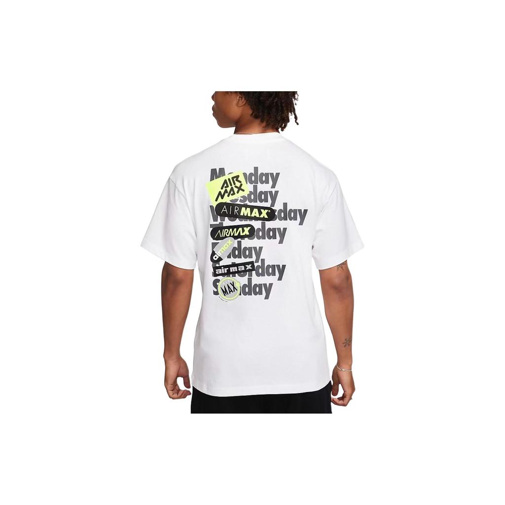Nike T Shirts Men's White Crew Neck Moderate Straight Fit FZ7619-100
