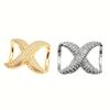 1PC Fashionable High-end Silk Scarf Buckle Ring Corner Knotted Simple Small Scarf Dual-purpose Function Square Scarf Buckle Scarf Buckle Accessories