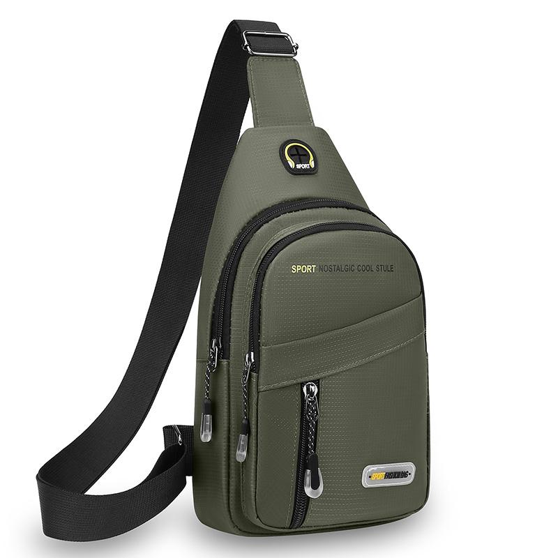 

Nylon Chest Bag for Men Multifunctional Casual Fashion Trend Shoulder Bag for Outdoor Sports Versatile Crossbody Bag
