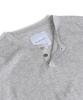 MUDSALT Cable Henley Neck Knit Melange Gray