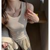 Cover Breasts Korean Version Summer Thin Threaded Bottoming Vest Women's Inner Suspender Versatile Outer Wear Design Sleeveless Top