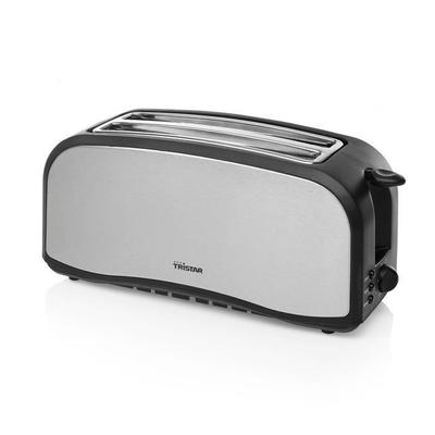 Stainless Steel Toaster - Tristar BR-1046 - 4 Slices - Defrost Function - 1400 Watt