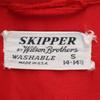 SKIPPER 50s Made in USA Vintage Long sleeve Open collar shirt S Red Men's Used