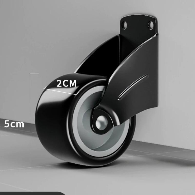 2pcs Door Support Wheel - Durable Aluminum Alloy, Anti-Falling & Wear-Resistant, Vertical Hinged Base for Smooth Sliding On Wooden & Steel Doors