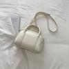 Mini Boston Bag with Dual Top Handles and Detachable Shoulder Strap for Elegant Daily or Evening Use
