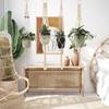 Macrame Hanging Baskets Woven Cotton Handmade Flower Basket Wall Plant Hanger Pot Indoor Bonsai Balcony Knotted Lifting Rope