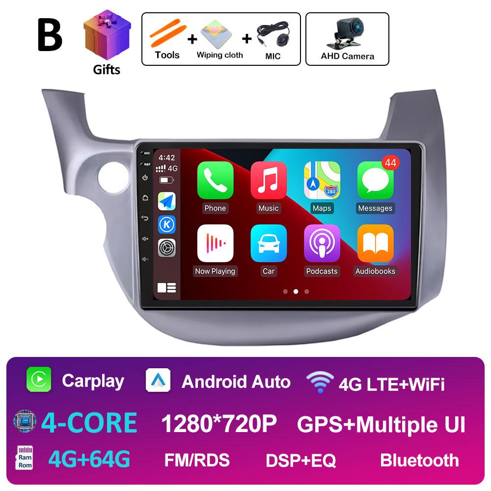 Left Hand Drive GPS For HONDA FIT JAZZ 2007 2008 2009 2010 2011 2012 2013 Cooling Fan Auto Tools GPS Navigation Touch Screen 4G