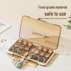 Portable Weekly Pill Organizer with Transparent, Sealed Compartments.