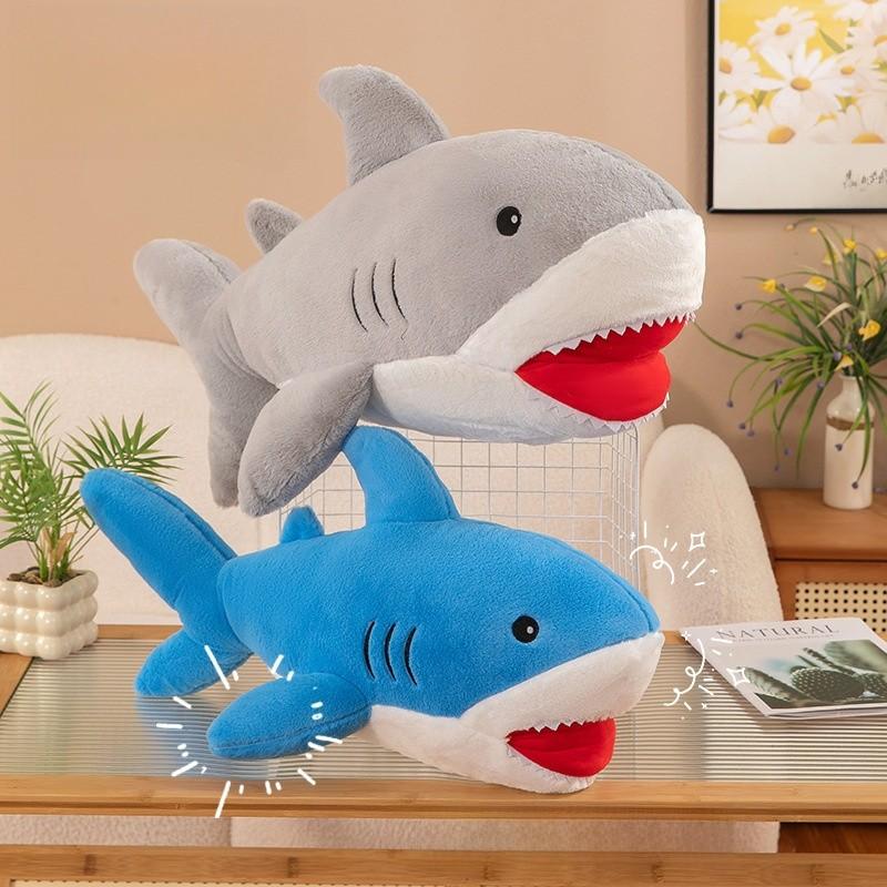 Ocean Series Shark Plush Toy Bed Pillow Cute Whale Soft Doll For Kids And Teens