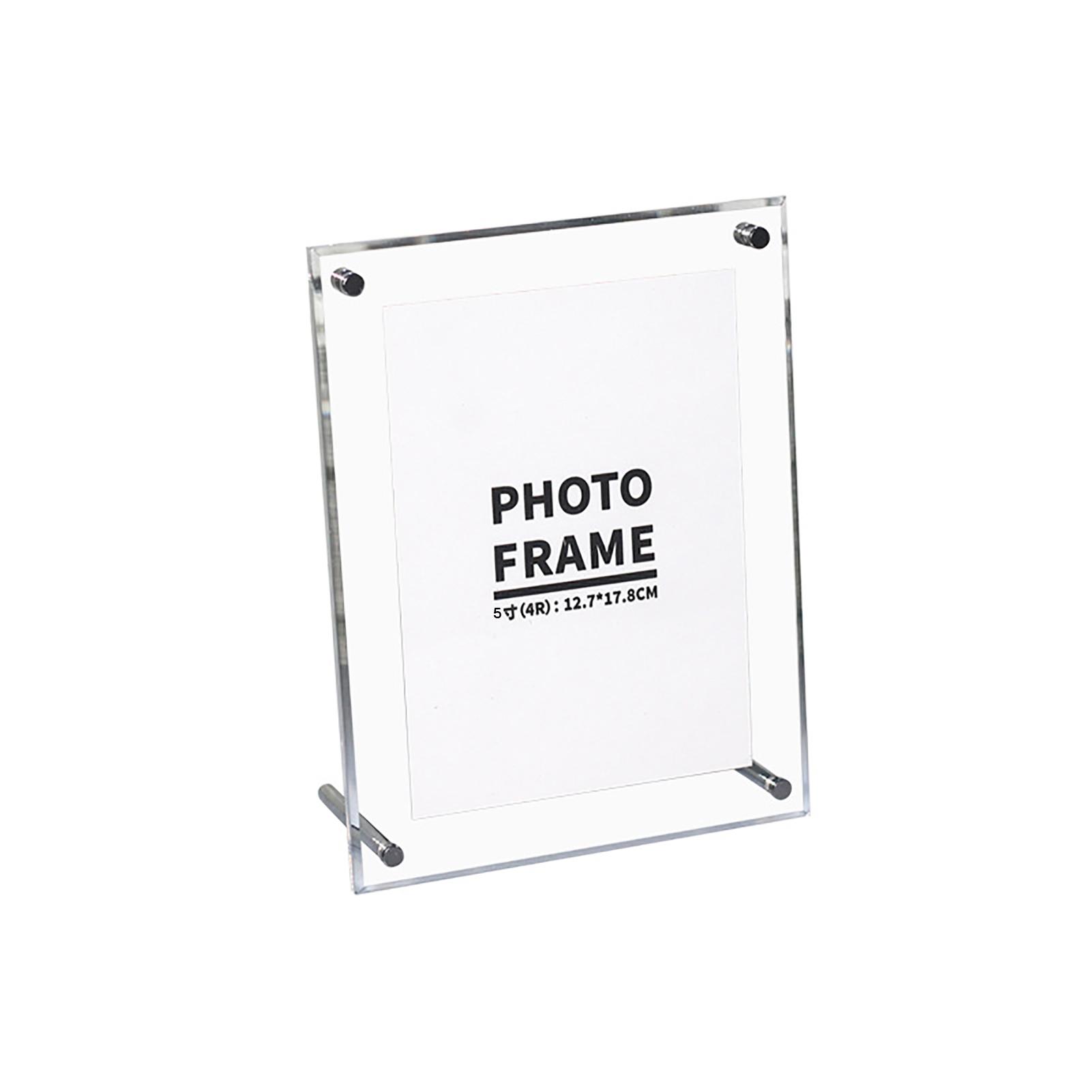 Automobile And Motorcycle Supplies Transparent Photo Frame Acrylic Picture Frame To Display Certificates And Photos With Metal Rack