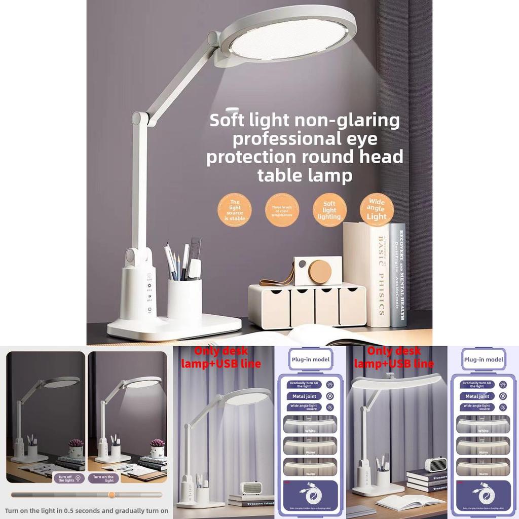 Foldable Led Desk Light Featuring Touch Switch And Ecofriendly Material For Study Room