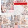 2D FLAT PRINTING 2pcs Curtains (Without Rod) Fairytale Castle Scene Ramadan Festival Chic Print Curtains Versatile Polyester
